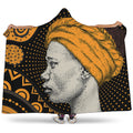 Tribal African Girl Print Hooded Blanket