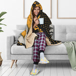 Tribal African Girl Print Hooded Blanket