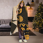 Tribal African Girl Print Hooded Blanket