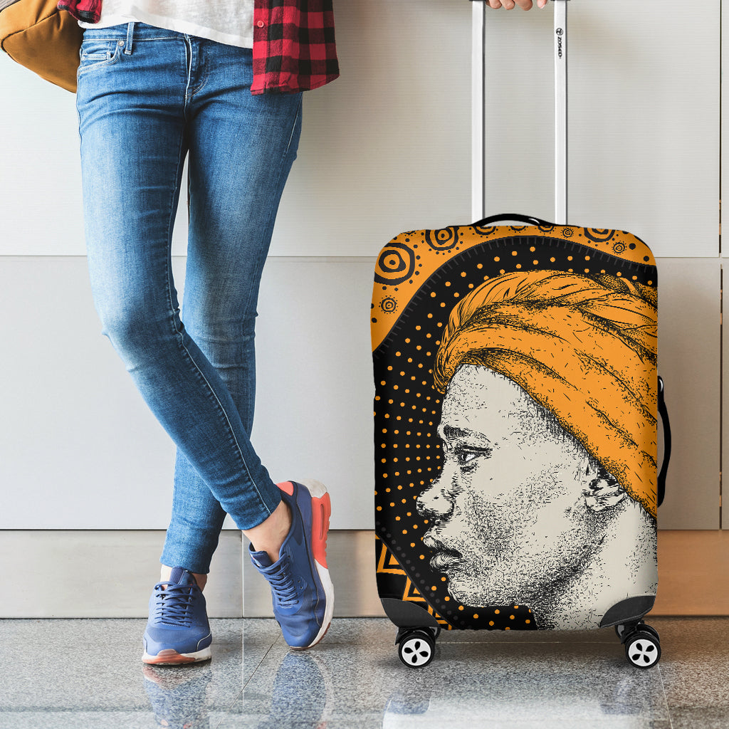 Tribal African Girl Print Luggage Cover