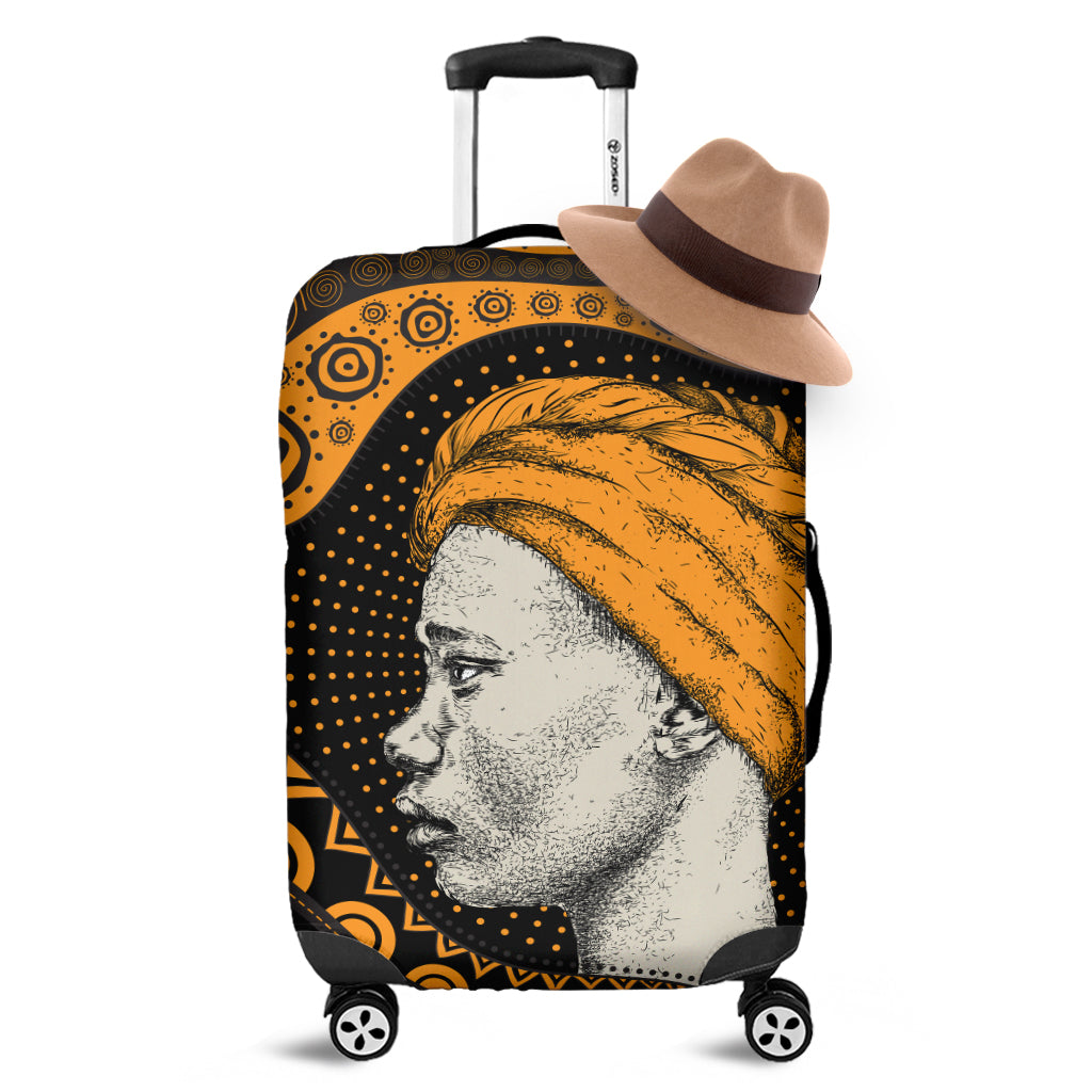 Tribal African Girl Print Luggage Cover