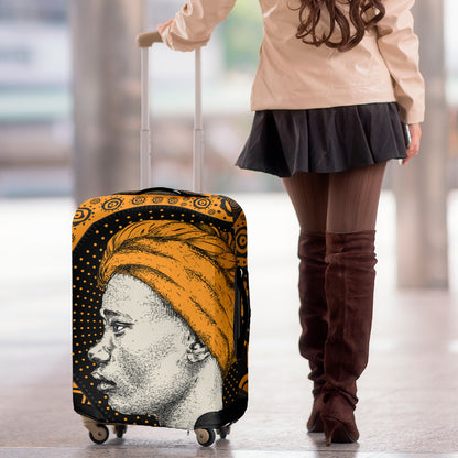 Tribal African Girl Print Luggage Cover
