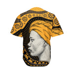 Tribal African Girl Print Men's Baseball Jersey