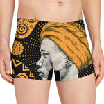Tribal African Girl Print Men's Boxer Briefs