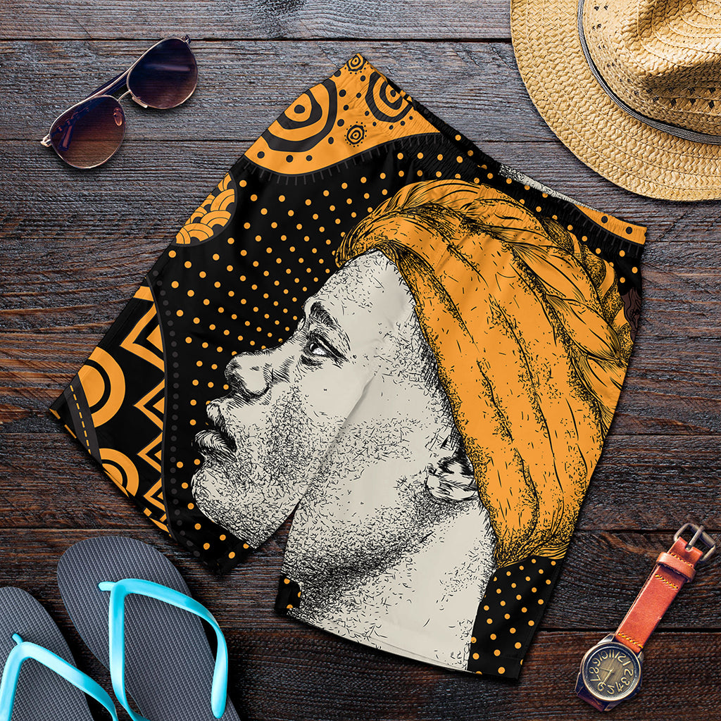 Tribal African Girl Print Men's Shorts