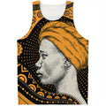 Tribal African Girl Print Men's Tank Top