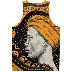 Tribal African Girl Print Men's Tank Top