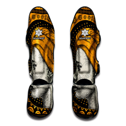 Tribal African Girl Print Muay Thai Shin Guard