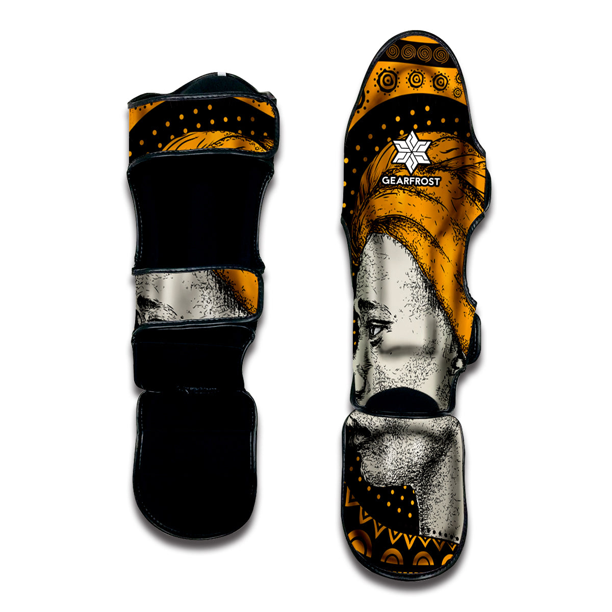 Tribal African Girl Print Muay Thai Shin Guard