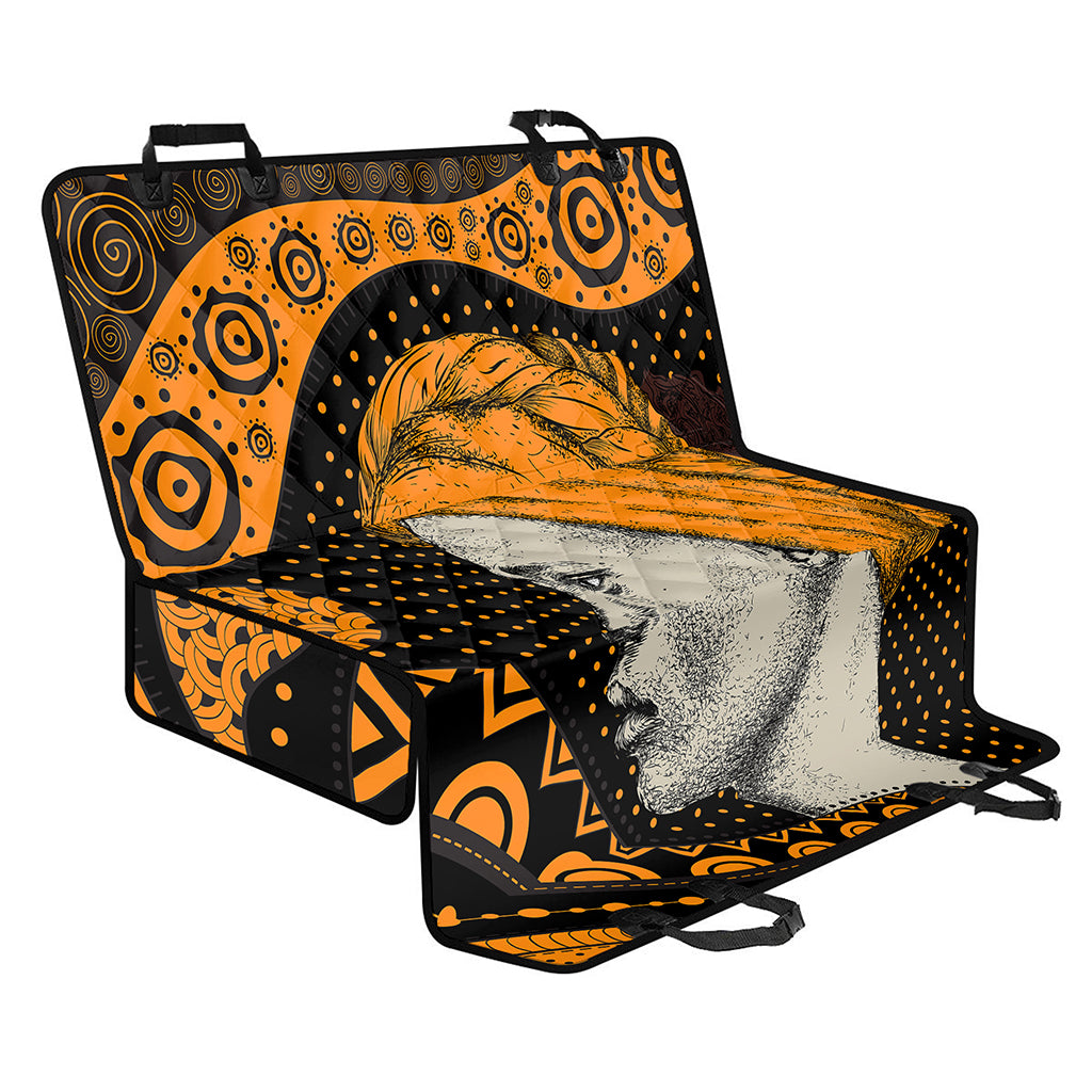 Tribal African Girl Print Pet Car Back Seat Cover