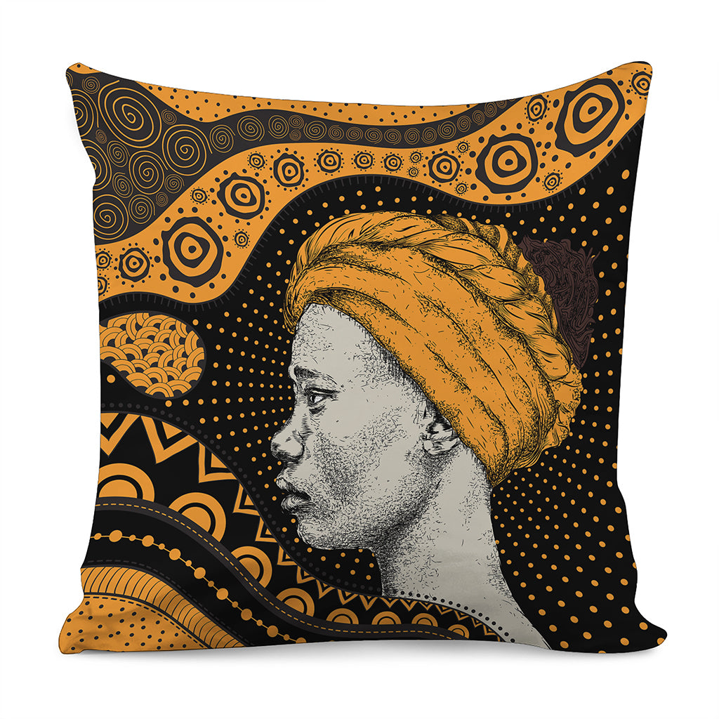 Tribal African Girl Print Pillow Cover