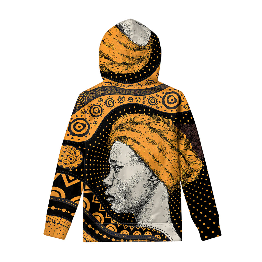 Tribal African Girl Print Pullover Hoodie