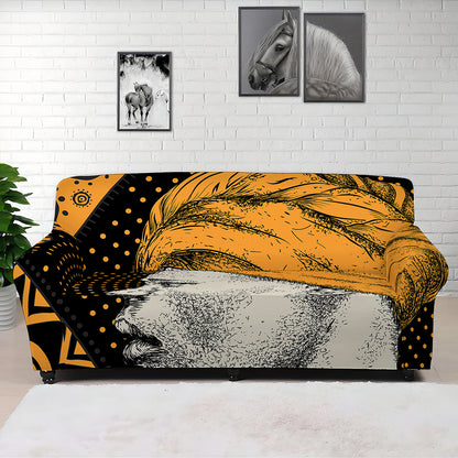 Tribal African Girl Print Sofa Cover