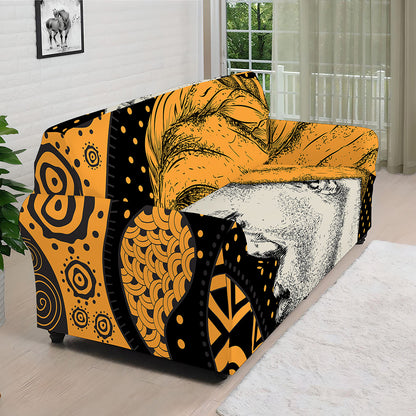 Tribal African Girl Print Sofa Cover