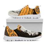 Tribal African Girl Print White Sneakers