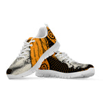 Tribal African Girl Print White Sneakers