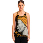 Tribal African Girl Print Women's Racerback Tank Top