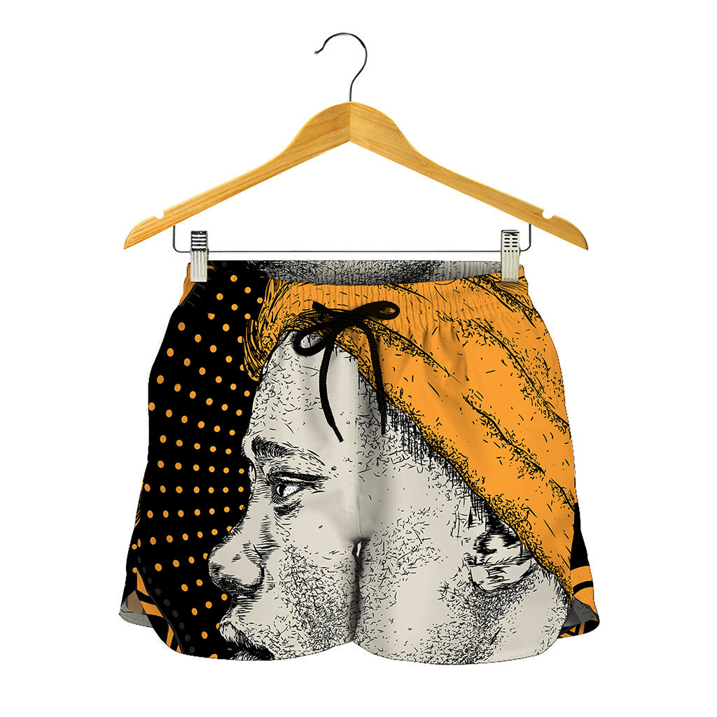 Tribal African Girl Print Women's Shorts
