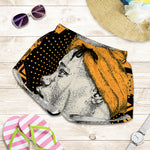 Tribal African Girl Print Women's Shorts
