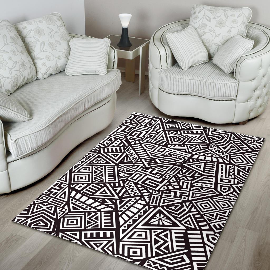 Tribal Aztec Geometric Pattern Print Area Rug GearFrost