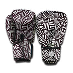 Tribal Aztec Geometric Pattern Print Boxing Gloves