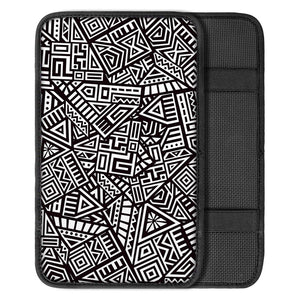 Tribal Aztec Geometric Pattern Print Car Center Console Cover