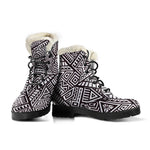 Tribal Aztec Geometric Pattern Print Comfy Boots GearFrost