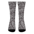 Tribal Aztec Geometric Pattern Print Crew Socks