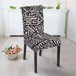 Tribal Aztec Geometric Pattern Print Dining Chair Slipcover