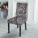 Tribal Aztec Geometric Pattern Print Dining Chair Slipcover