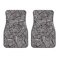 Tribal Aztec Geometric Pattern Print Front Car Floor Mats