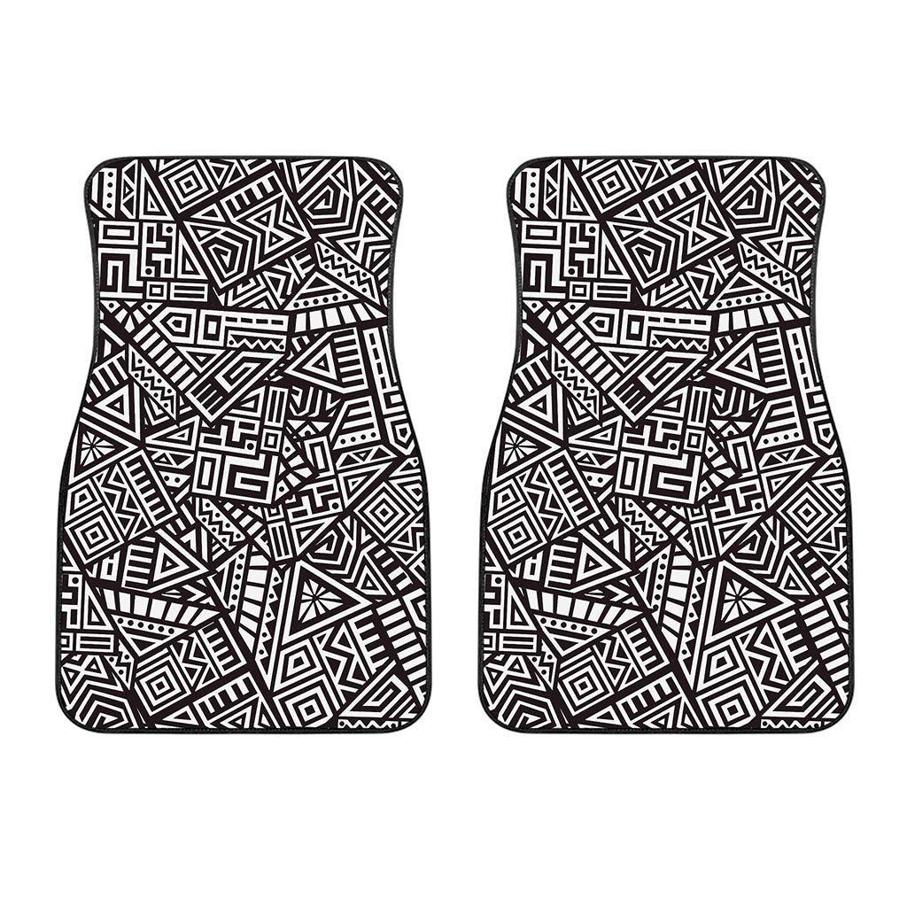 Tribal Aztec Geometric Pattern Print Front Car Floor Mats