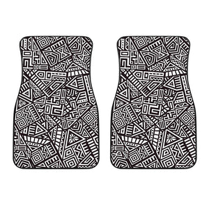 Tribal Aztec Geometric Pattern Print Front Car Floor Mats