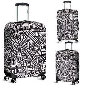 Tribal Aztec Geometric Pattern Print Luggage Cover GearFrost