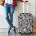 Tribal Aztec Geometric Pattern Print Luggage Cover