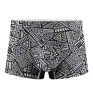 Tribal Aztec Geometric Pattern Print Men's Boxer Briefs