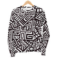 Tribal Aztec Geometric Pattern Print Men's Crewneck Sweatshirt