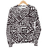 Tribal Aztec Geometric Pattern Print Men's Crewneck Sweatshirt GearFrost