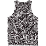 Tribal Aztec Geometric Pattern Print Men's Tank Top