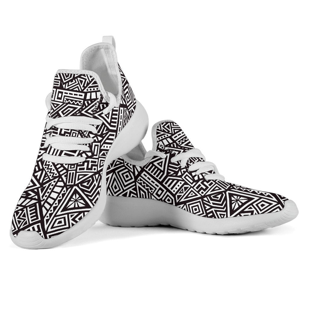 Tribal Aztec Geometric Pattern Print Mesh Knit Shoes GearFrost