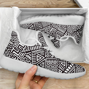 Tribal Aztec Geometric Pattern Print Mesh Knit Shoes GearFrost