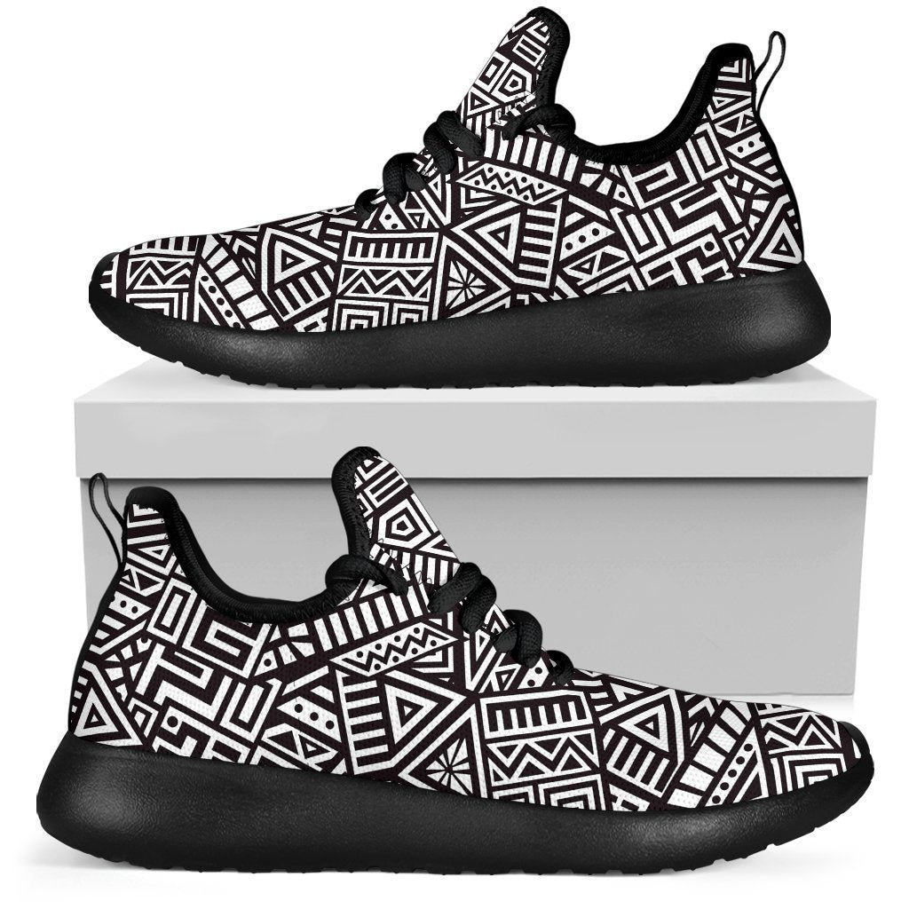 Tribal Aztec Geometric Pattern Print Mesh Knit Shoes GearFrost