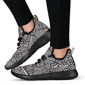 Tribal Aztec Geometric Pattern Print Mesh Knit Shoes GearFrost