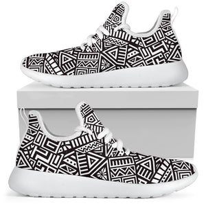 Tribal Aztec Geometric Pattern Print Mesh Knit Shoes GearFrost