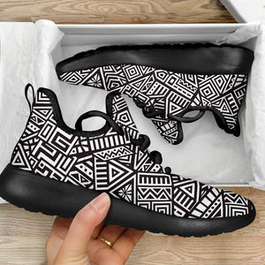 Tribal Aztec Geometric Pattern Print Mesh Knit Shoes GearFrost