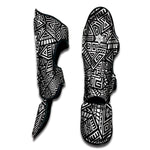 Tribal Aztec Geometric Pattern Print Muay Thai Shin Guard