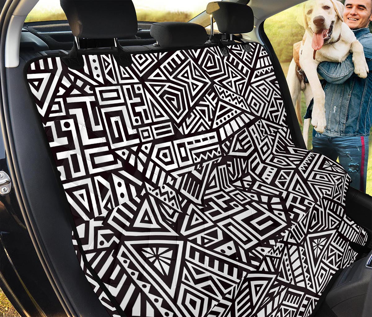 Tribal Aztec Geometric Pattern Print Pet Car Back Seat Cover