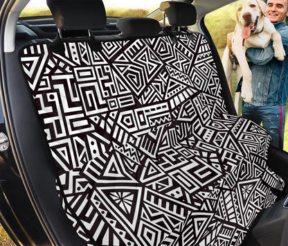 Tribal Aztec Geometric Pattern Print Pet Car Back Seat Cover