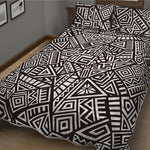 Tribal Aztec Geometric Pattern Print Quilt Bed Set