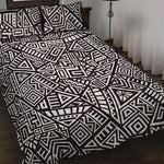 Tribal Aztec Geometric Pattern Print Quilt Bed Set